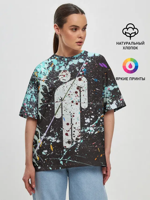 Женская футболка оверсайз