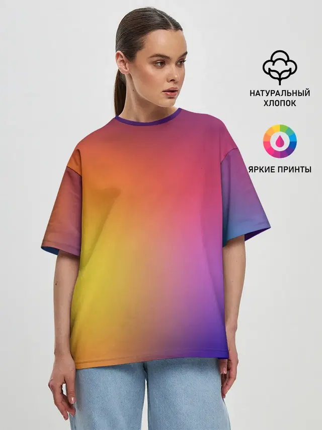 Женская футболка оверсайз