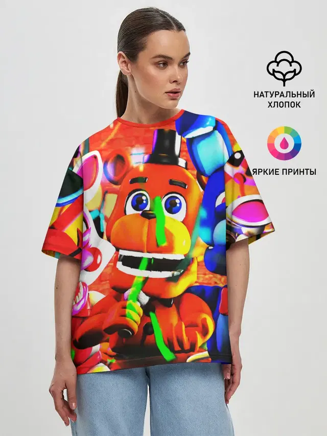 Женская футболка оверсайз