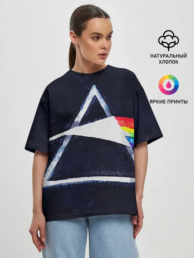 Женская футболка оверсайз