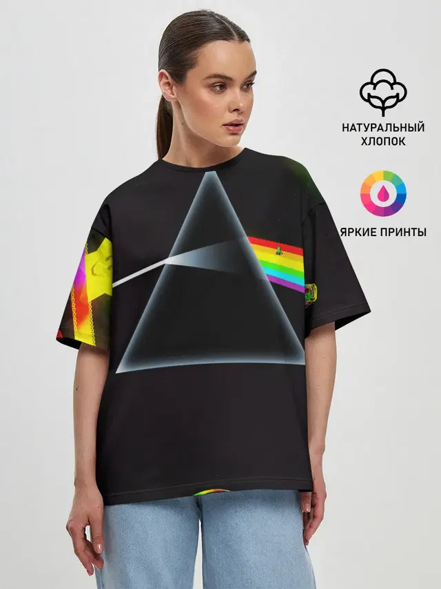 Женская футболка оверсайз