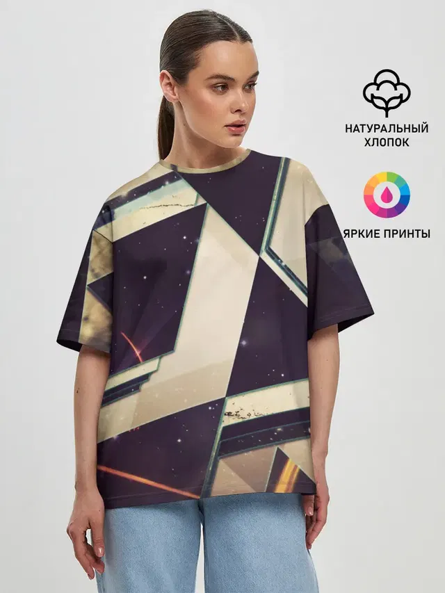 Женская футболка оверсайз