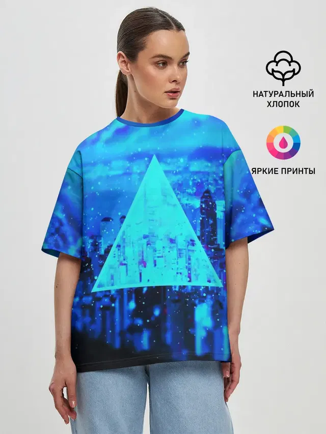 Женская футболка оверсайз