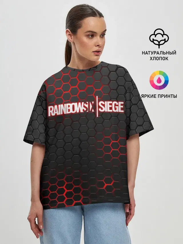 Женская футболка оверсайз