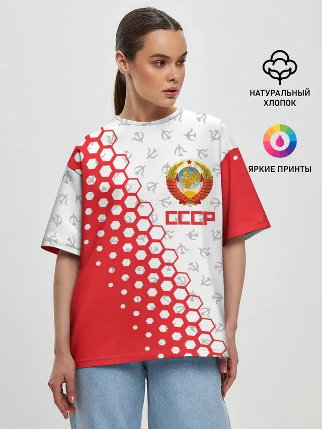 Женская футболка оверсайз