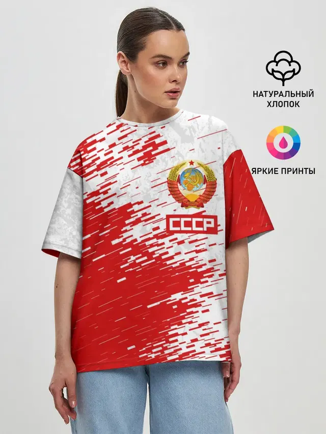 Женская футболка оверсайз