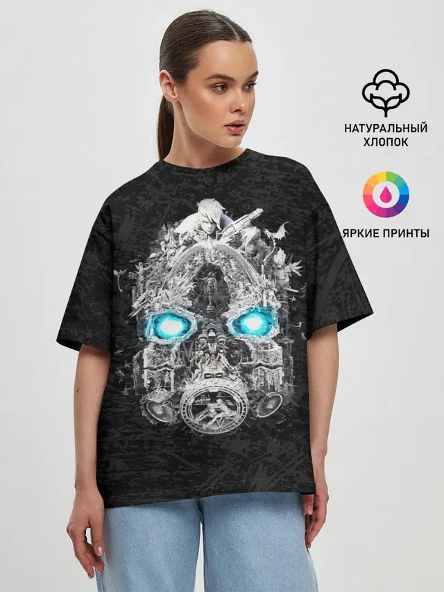 Женская футболка оверсайз