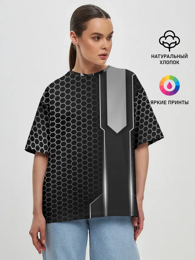 Женская футболка оверсайз