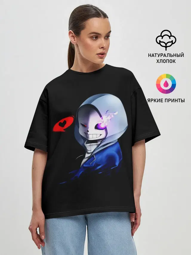 Женская футболка оверсайз