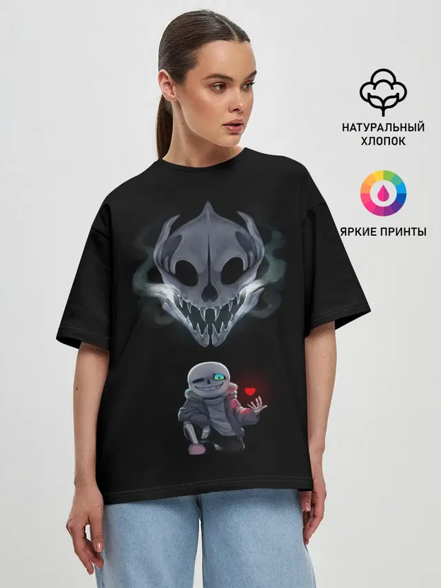 Женская футболка оверсайз