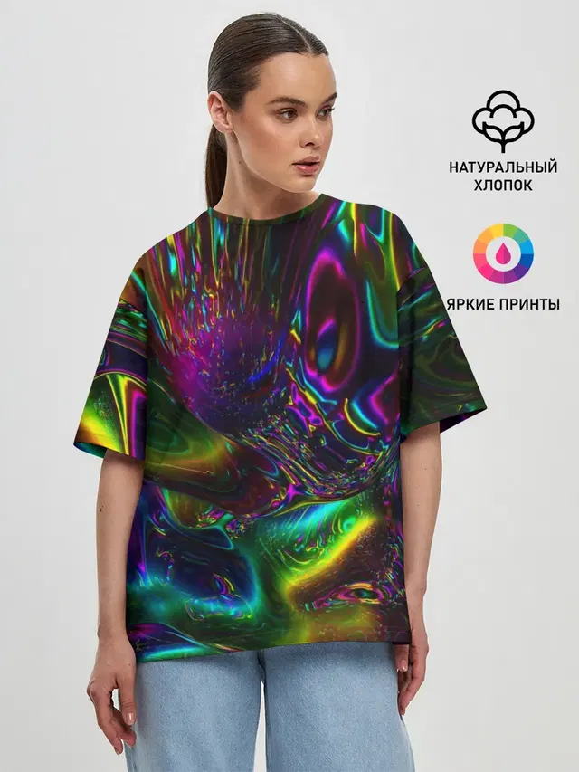 Женская футболка оверсайз