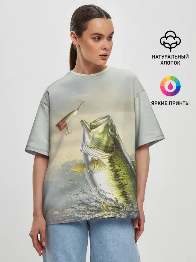 Женская футболка оверсайз