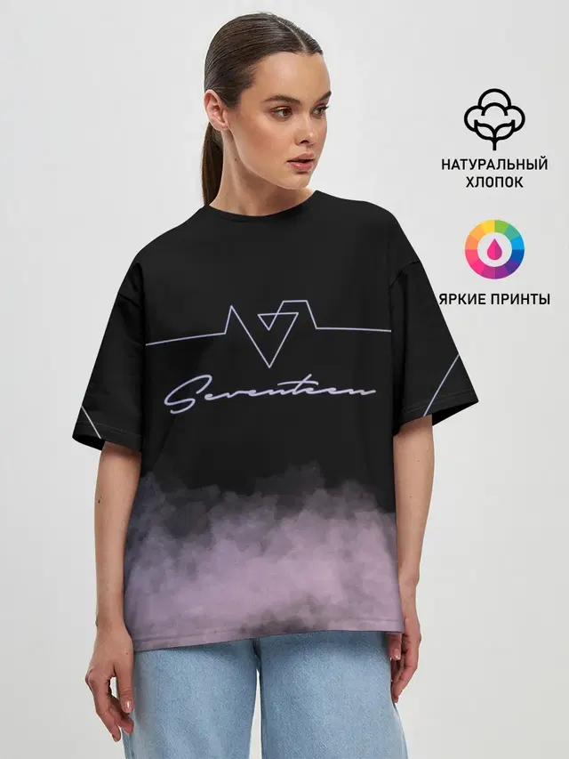 Женская футболка оверсайз