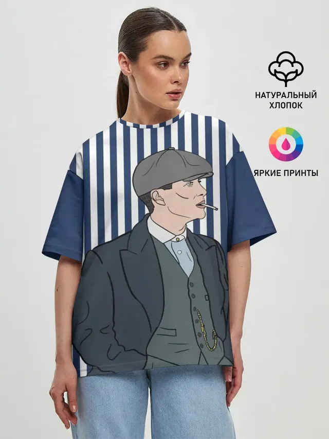 Женская футболка оверсайз