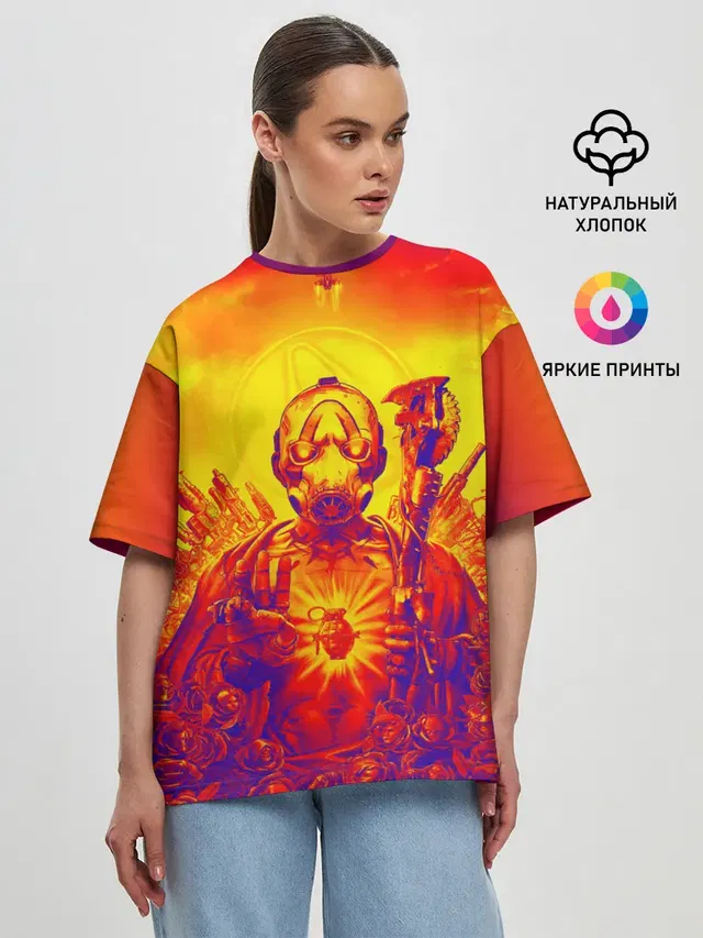 Женская футболка оверсайз