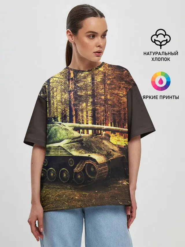 Женская футболка оверсайз