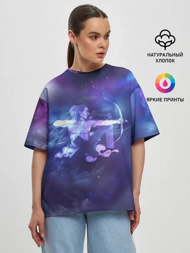 Женская футболка оверсайз