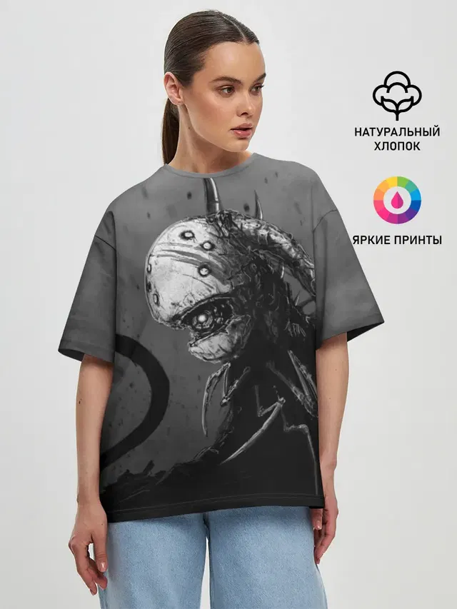 Женская футболка оверсайз