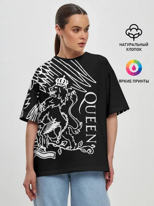 Женская футболка оверсайз