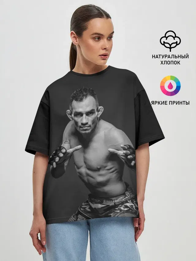 Женская футболка оверсайз