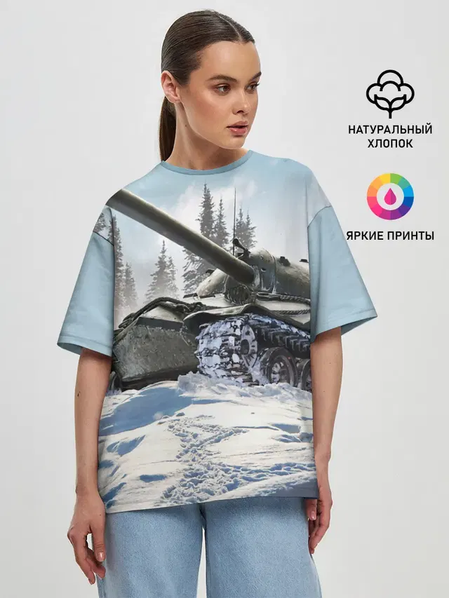 Женская футболка оверсайз