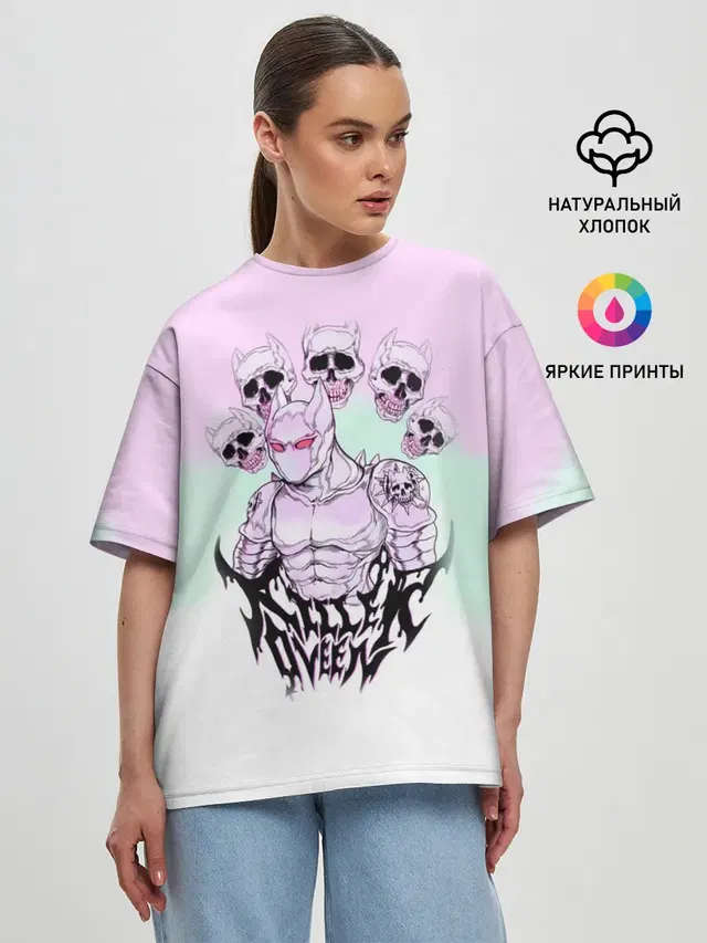 Женская футболка оверсайз