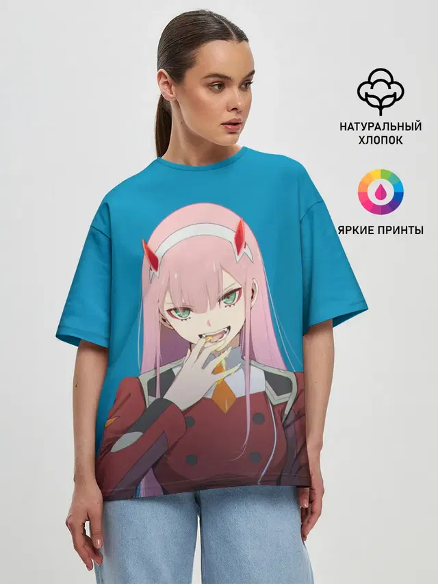 Женская футболка оверсайз