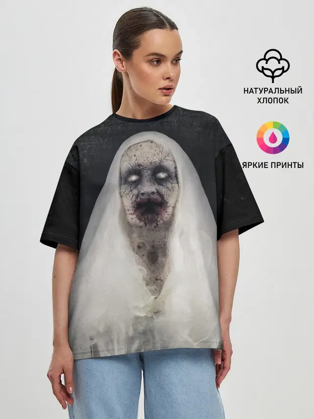 Женская футболка оверсайз