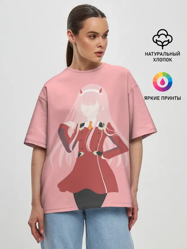 Женская футболка оверсайз