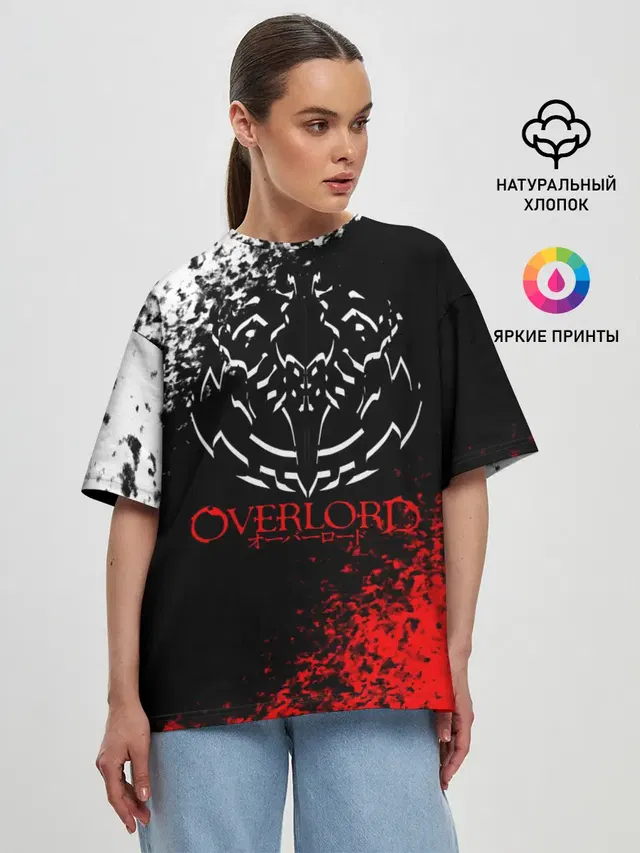 Оверлорд лого краснобелый