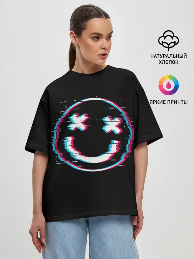 Женская футболка оверсайз