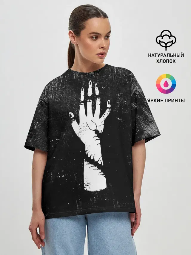 Женская футболка оверсайз