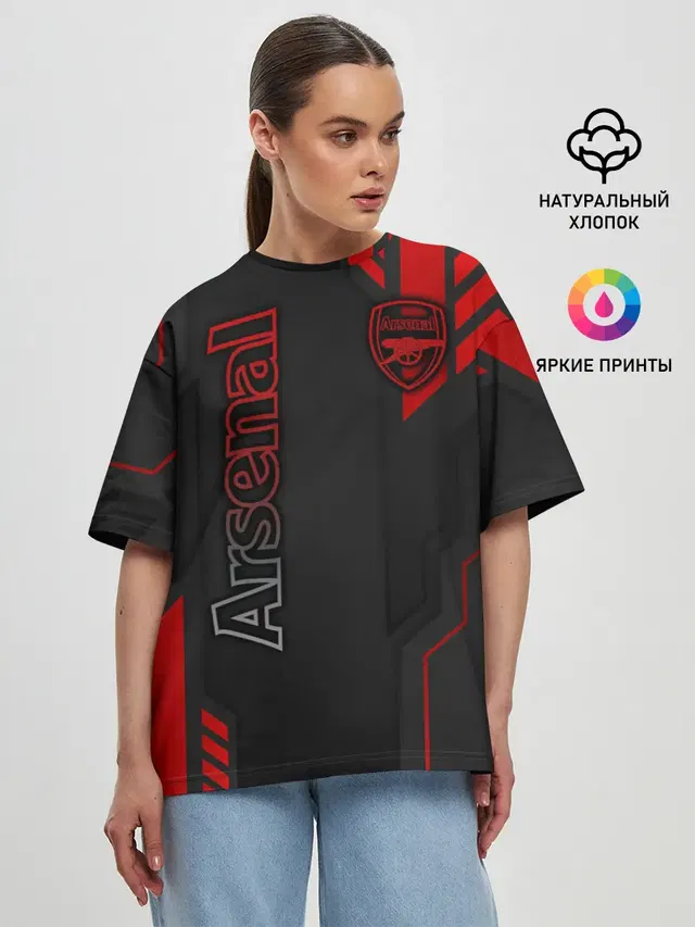 Женская футболка оверсайз