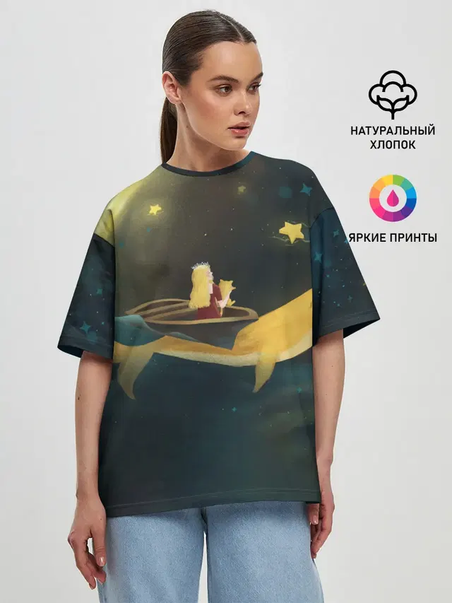 Женская футболка оверсайз