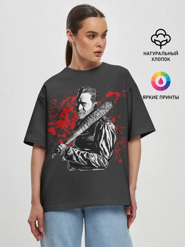Женская футболка оверсайз