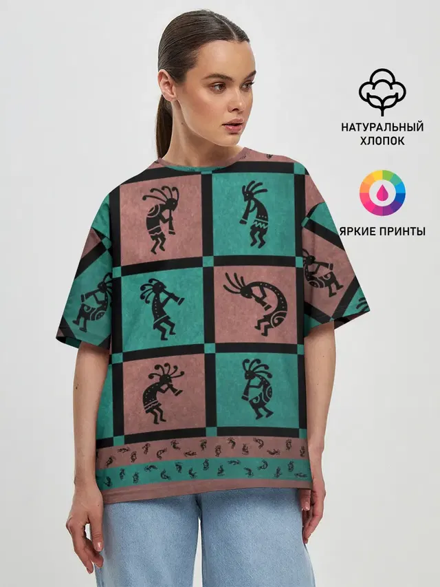 Женская футболка оверсайз