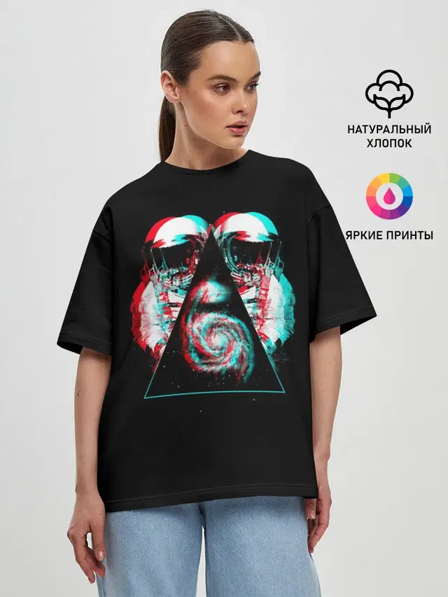 Женская футболка оверсайз