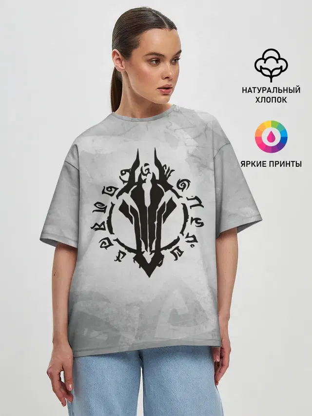 Женская футболка оверсайз с принтом «Runes»