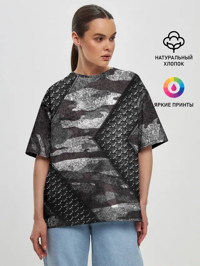 Женская футболка оверсайз