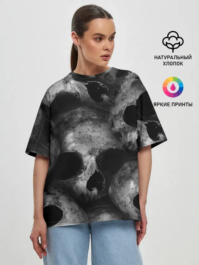 Женская футболка оверсайз