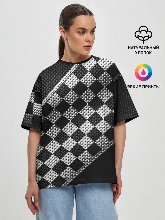 Женская футболка оверсайз