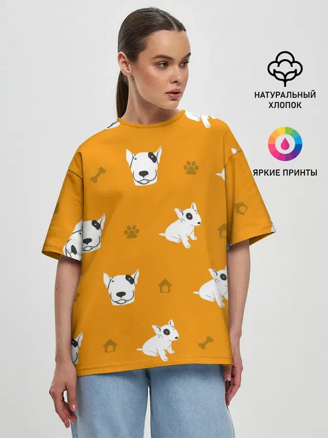 Женская футболка оверсайз