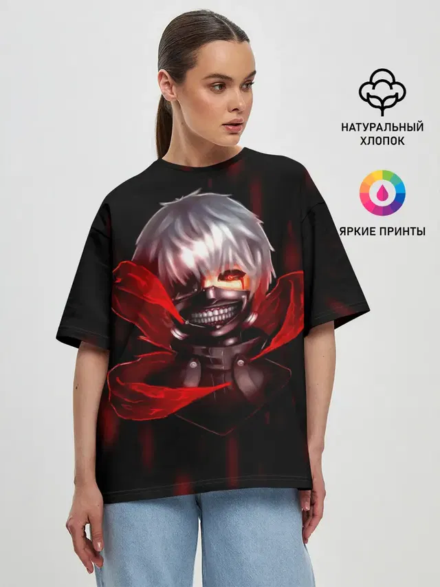 Женская футболка оверсайз