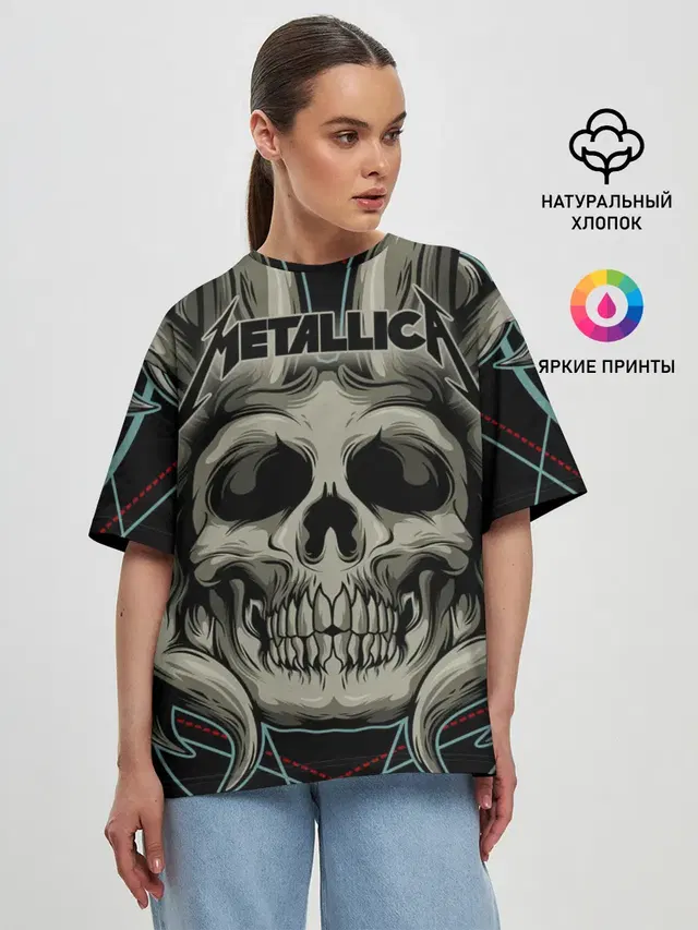 Женская футболка оверсайз