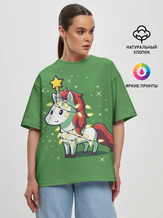 Женская футболка оверсайз