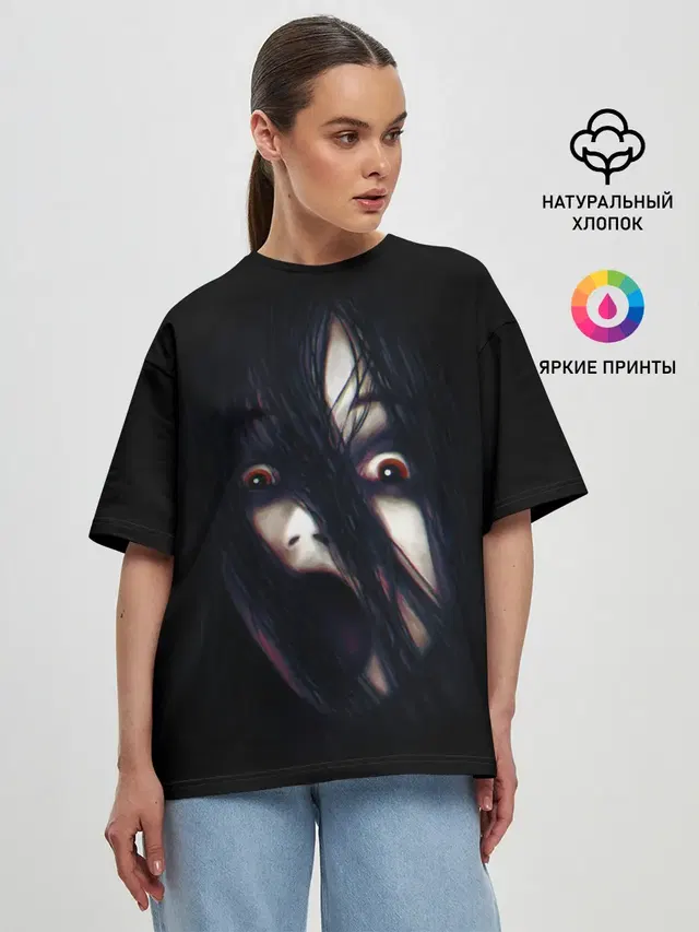 Женская футболка оверсайз