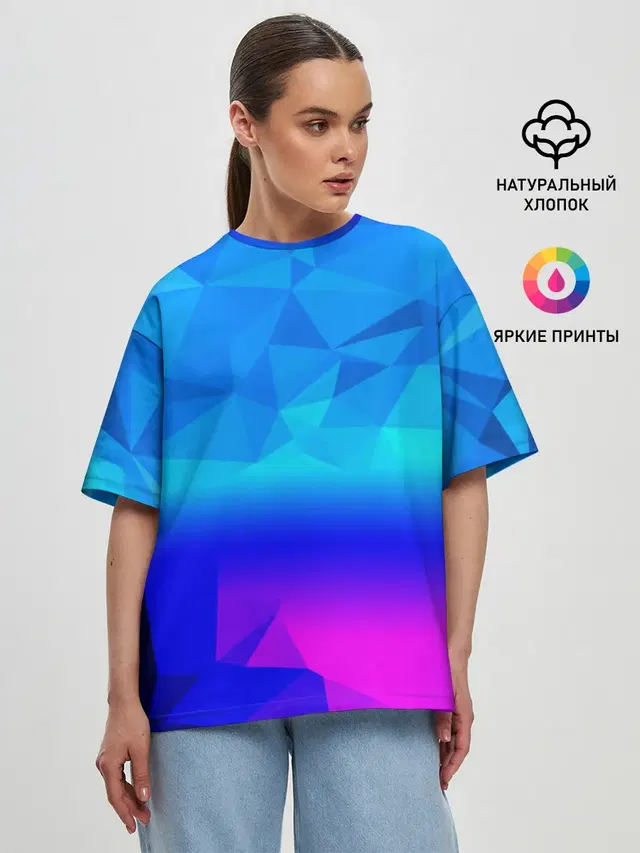 Женская футболка оверсайз