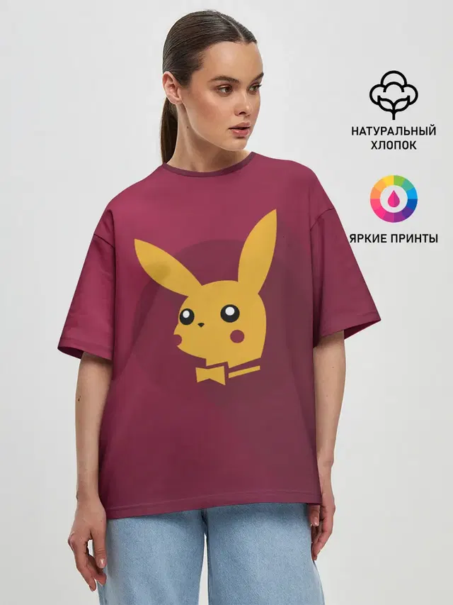 Женская футболка оверсайз