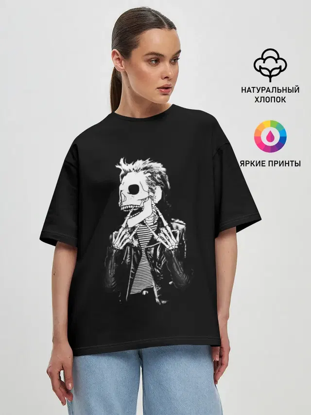Женская футболка оверсайз