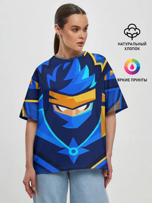 Женская футболка оверсайз